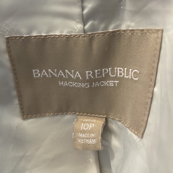 grey wool tweed gold button blazer - Picture 5 of 8